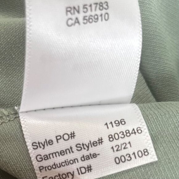 American Beach by Maruices Womens Swim Tankini Tank Top Sage Green 2XL - Picture 9 of 11